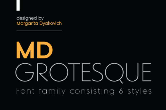 Font MD Grotesque